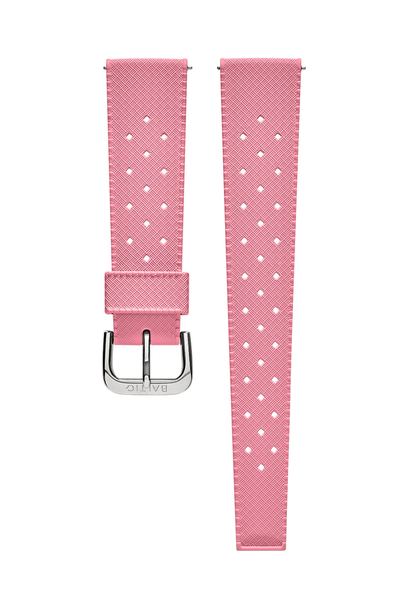 cinturino in gomma fkm rosa - orologi baltici