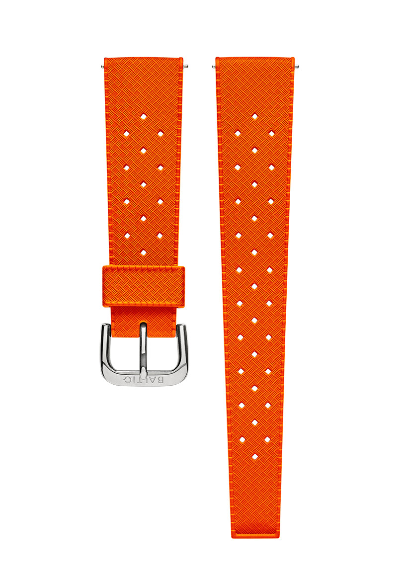 cinturino in gomma fkm arancione - orologi baltici