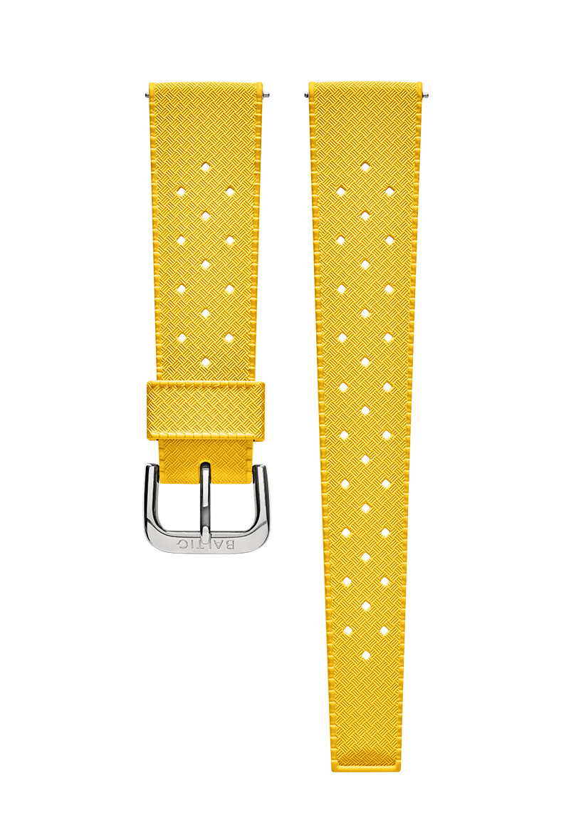 cinturino in gomma fkm giallo - orologi baltici