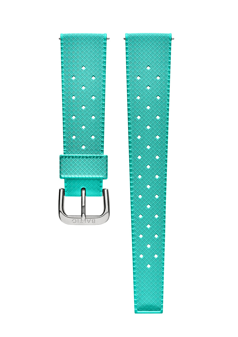 cinturino in gomma fkm turchese - orologi baltici