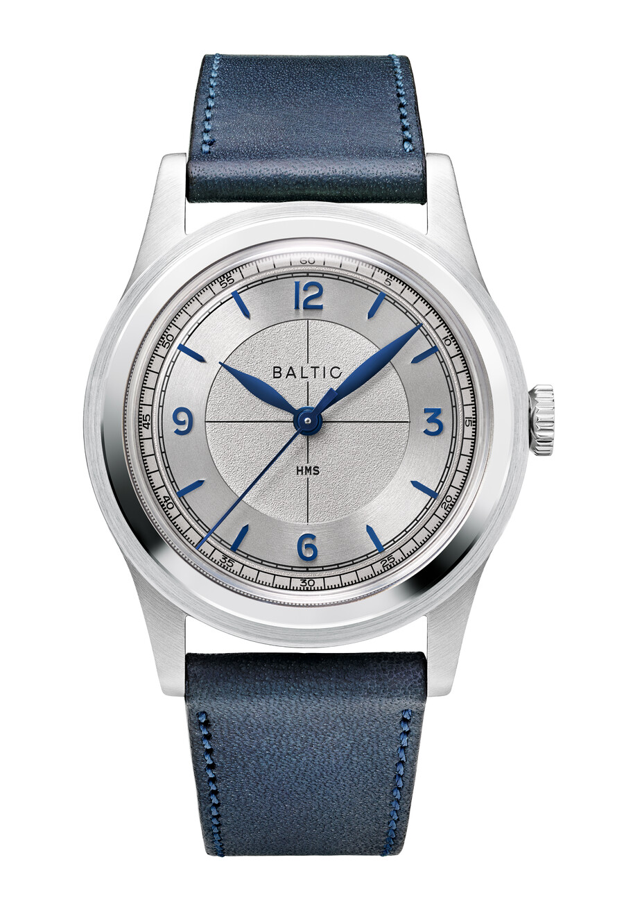 hms 003 silver blue - orologi baltici