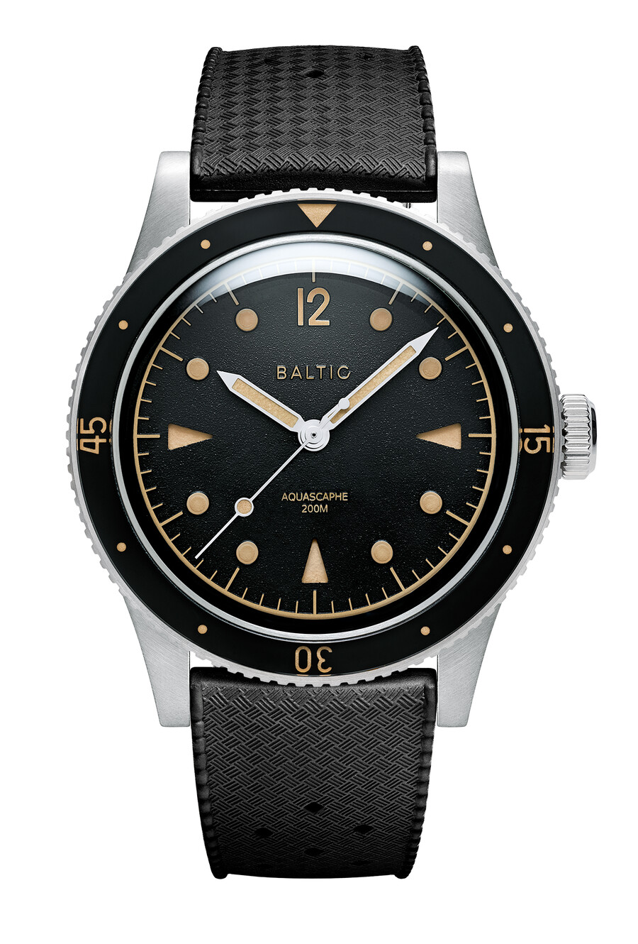 aquascaphe classic black gilt - orologi baltici