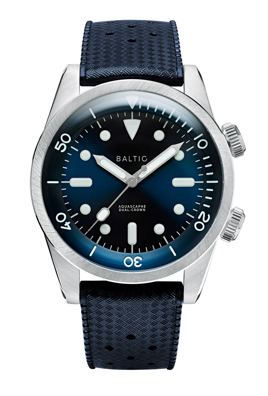aquascaphe dual-crown blu - orologi baltici