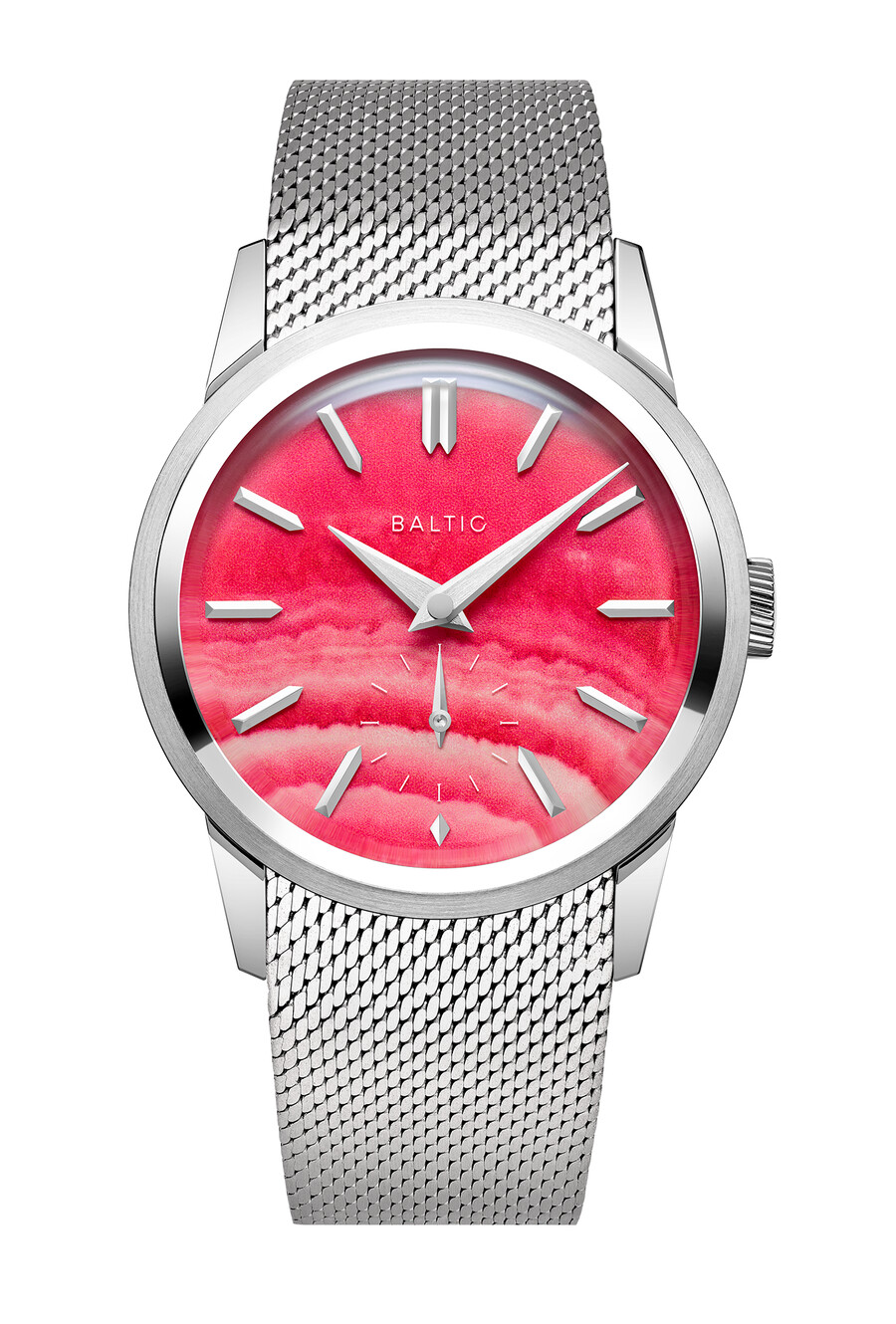 prismic stone albite rosa - orologi baltici